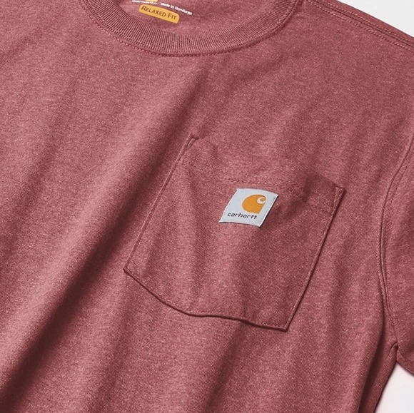 New With Tags Light Red Carhartt Shirt Medium - Picture 3 of 3